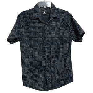 Beverly Hills Polo Club Mens Short Sleeve Button Down Casual Shirt - Size Medium